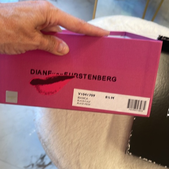 Beautiful DVF black mesh heels — always gorgeous. - Picture 6 of 6